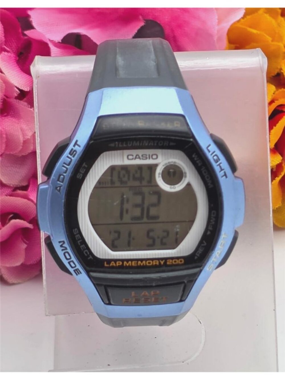 Casio LWS-2000H Blue Black Digital Sport Watch Step Tracker WR100M Working